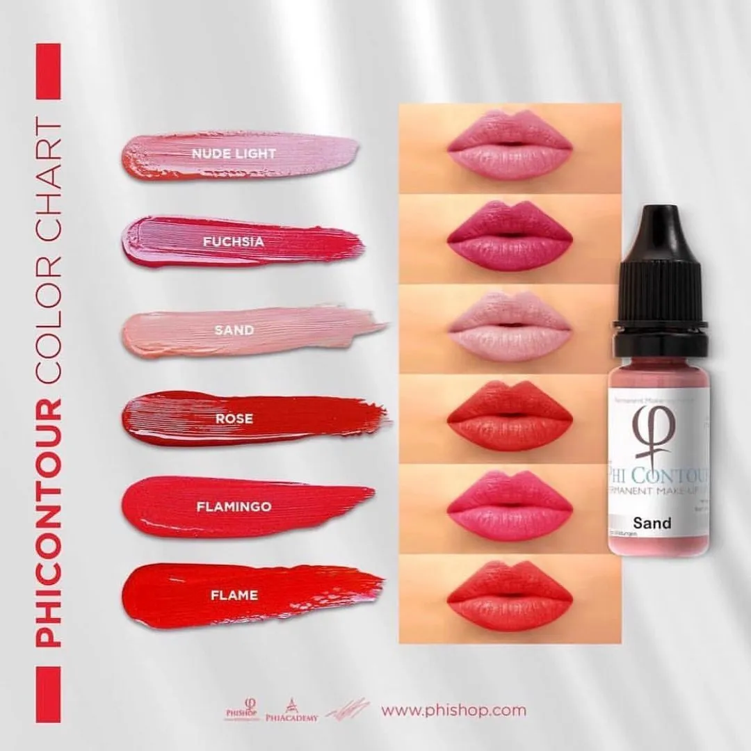 Imagen de pigmentos de la micropigmentación de cejas y labios en Madrid y Barcelona - Carla del Campo PMU